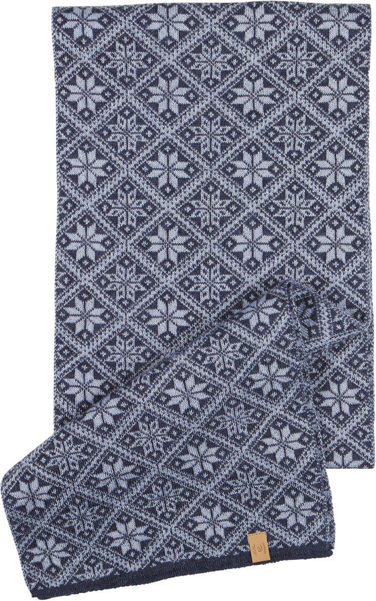 Ivanhoe Knitted in Sweden - Freya scarf | wollen sjaal Forever blue