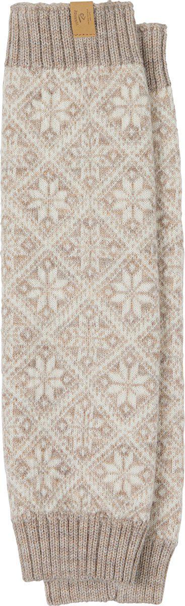 Ivanhoe Knitted in Sweden - Freya leg warmer | wollen beenwarmers Sand