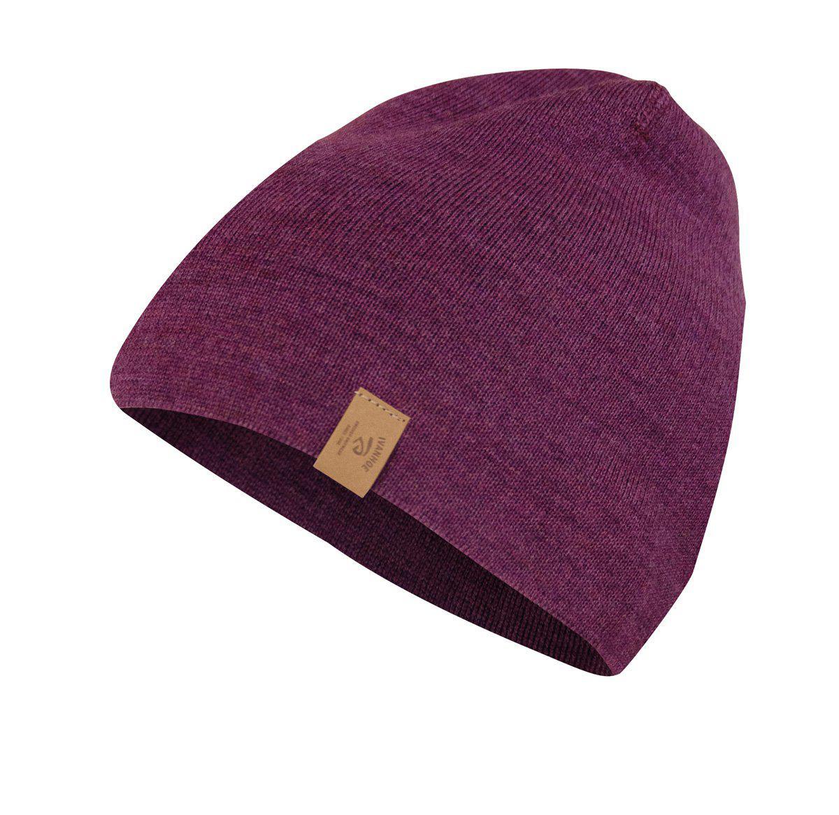 Ivanhoe Knitted in Sweden - Junior uni hat Slim | kindermuts van merinowol Purple