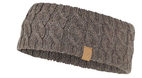 Ivanhoe Knitted in Sweden - NLS Cable headband | wollen hoofdband Nutmeg
