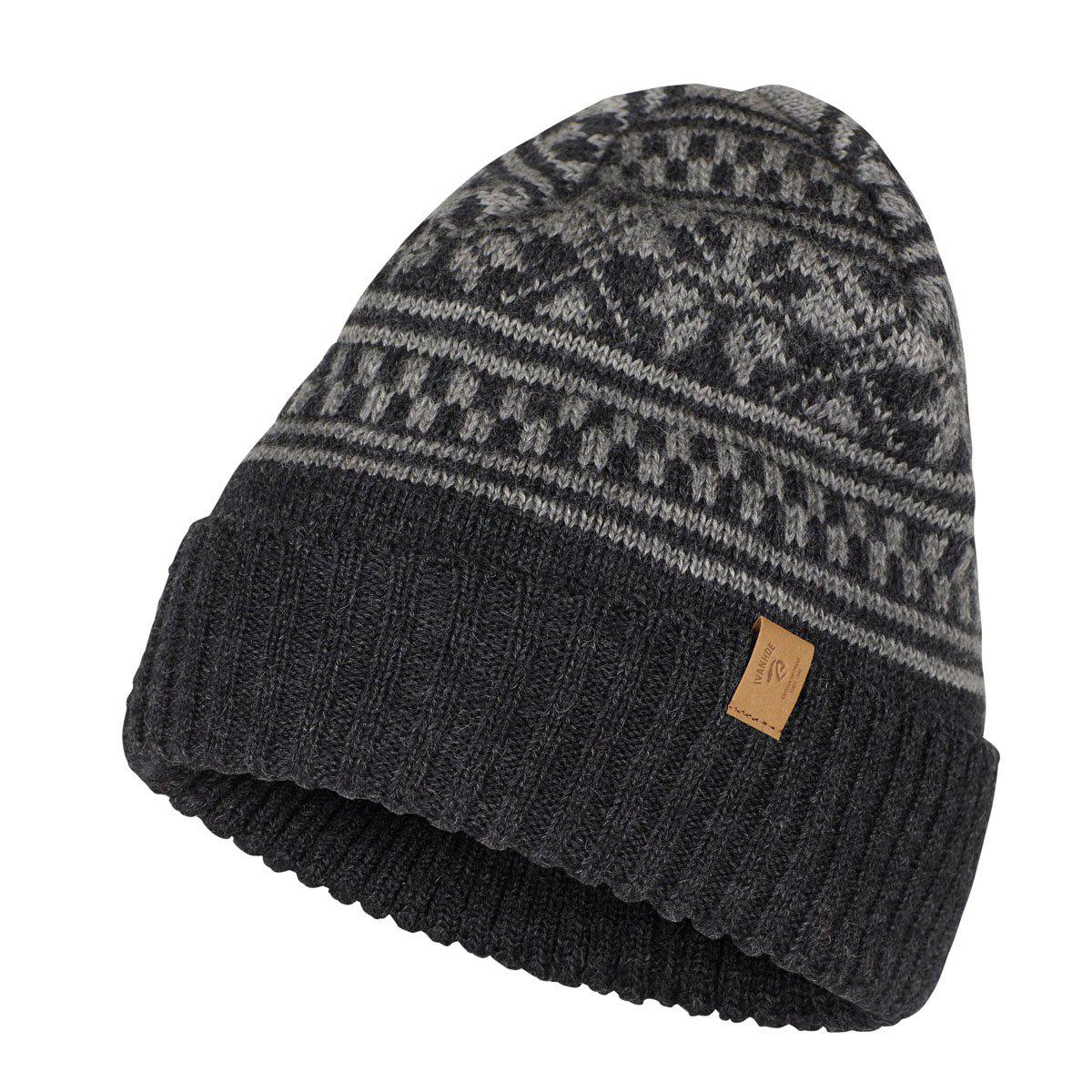 Ivanhoe Knitted in Sweden - Vide hat | wollen muts Grey