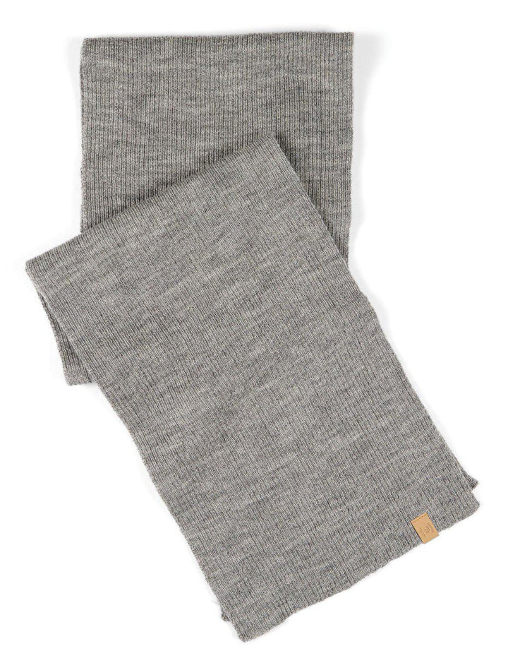 Ivanhoe Knitted in Sweden - Vide scarf | wollen sjaal Grey marl