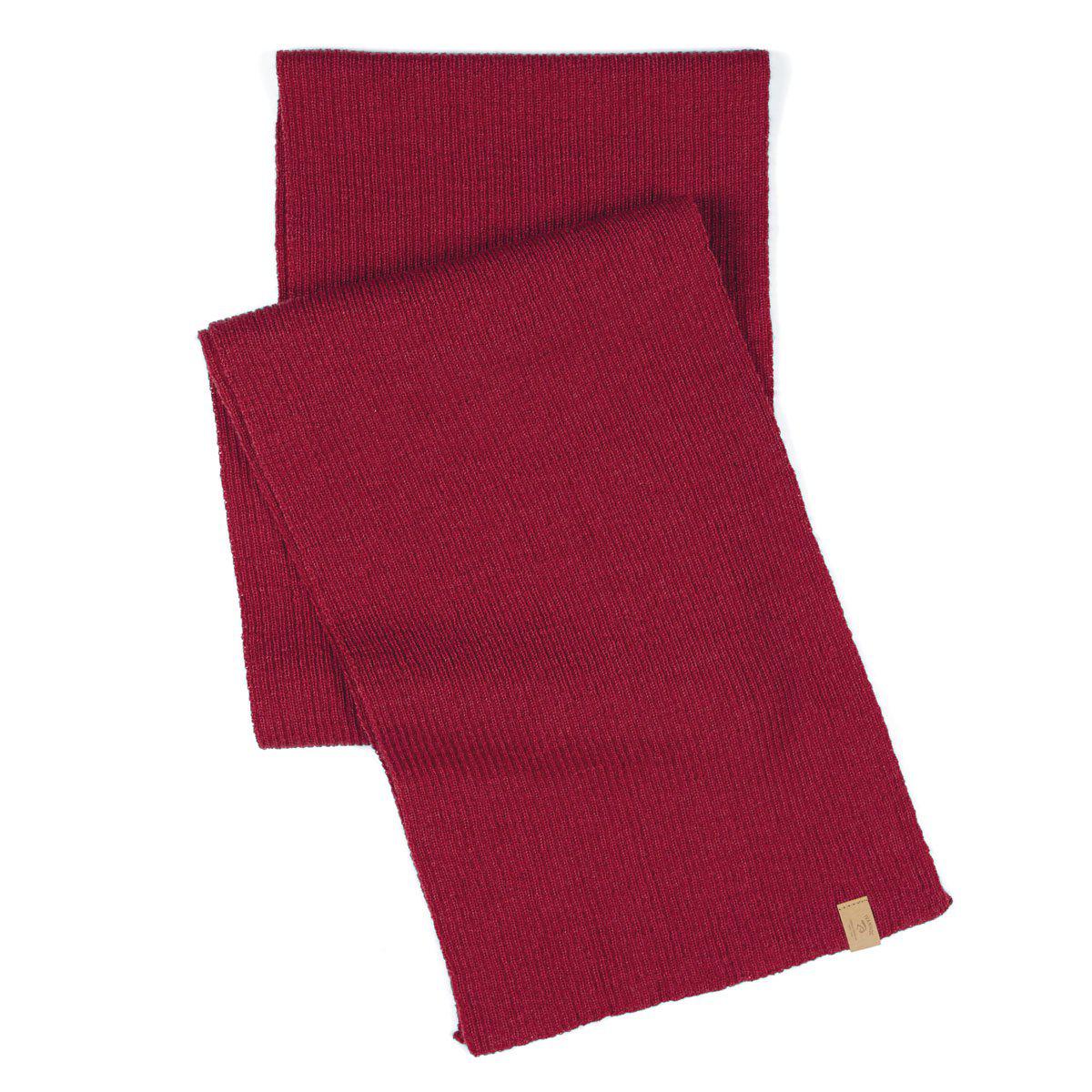 Ivanhoe Knitted in Sweden - Vide scarf | wollen sjaal Deep red