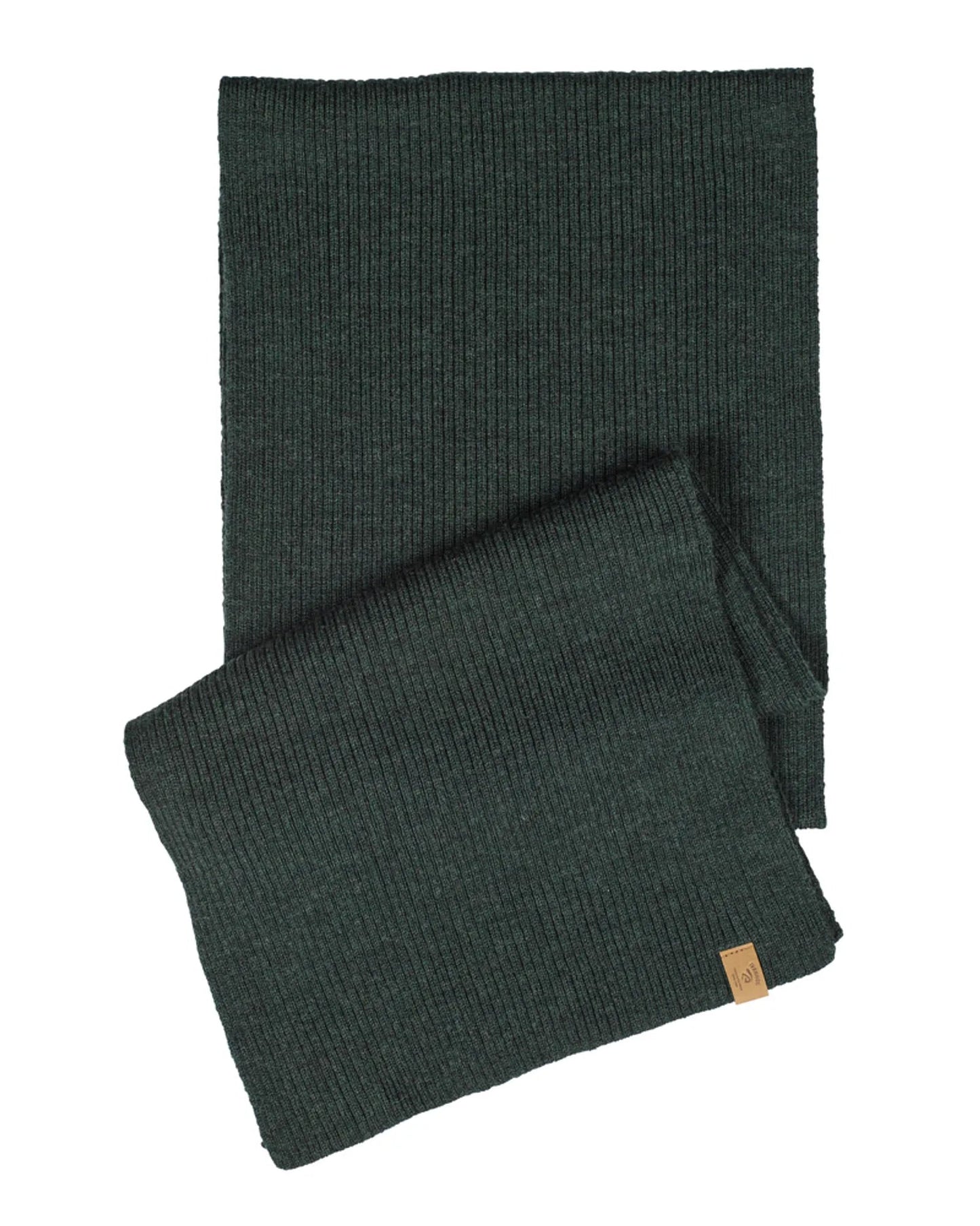 Ivanhoe Knitted in Sweden - Gelu scarf | sjaal van merinowol Rifle green
