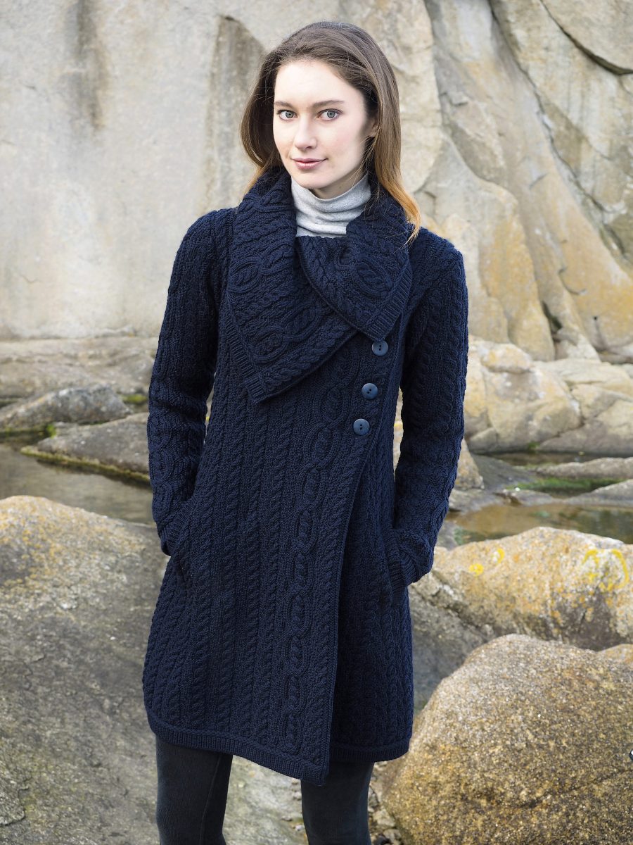 West End - X4416 | damesvest van merinowol Navy