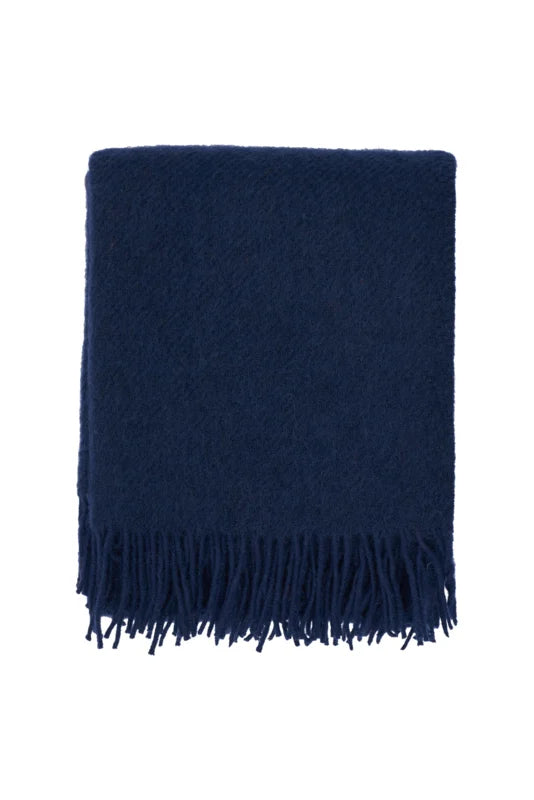 Klippan - Gotland | plaid van Gotland wol Navy 130x200 cm.