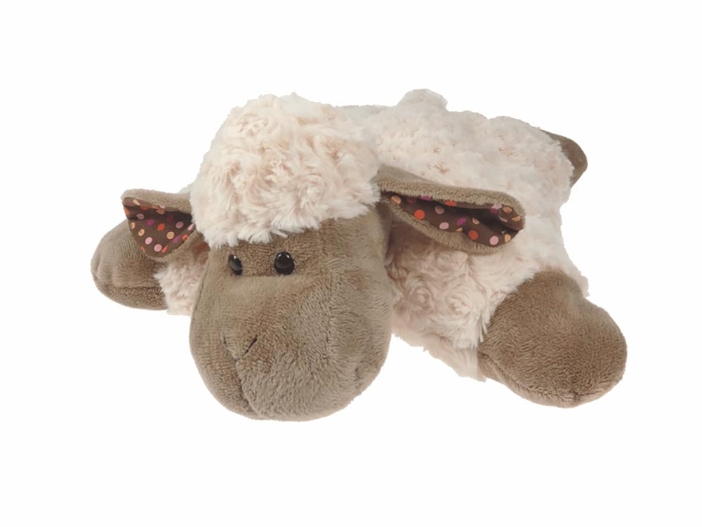 Gerkimex - Pluche knuffelkussen schaap | knuffel schaap Wit met stippen