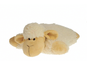 Gerkimex - Pluche knuffelkussen schaap | knuffel schaap Wit naturel