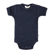 Joha - Wollen romper met korte mouwen | merinowol Navy