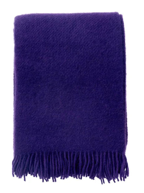 Klippan - Gotland | plaid van Gotland wol Plum 130x200 cm.