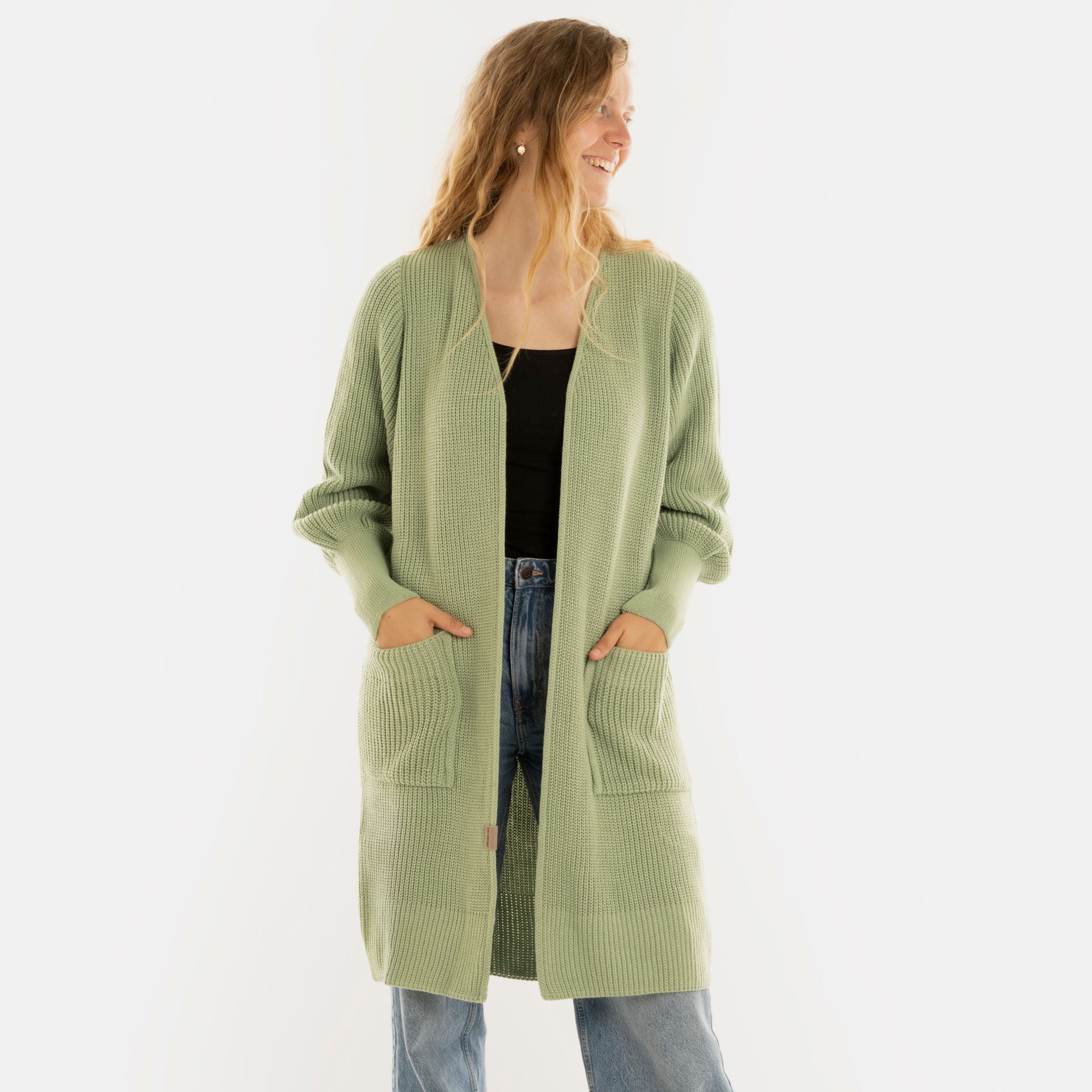 Knit Factory - Patty | lang gebreid damesvest