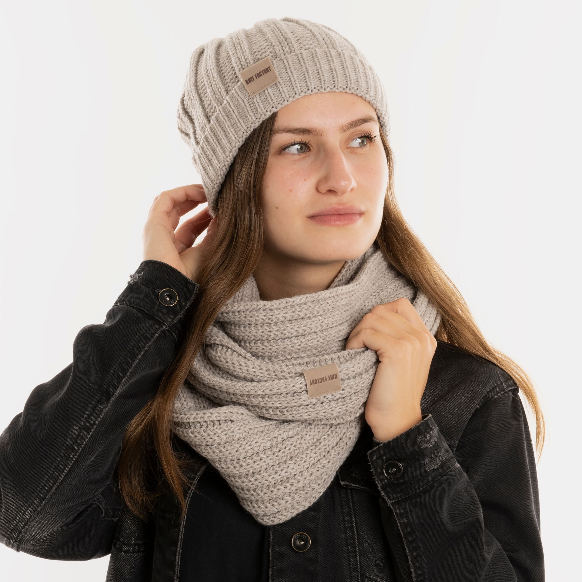 Knit Factory - Nica beanie | gebreide muts