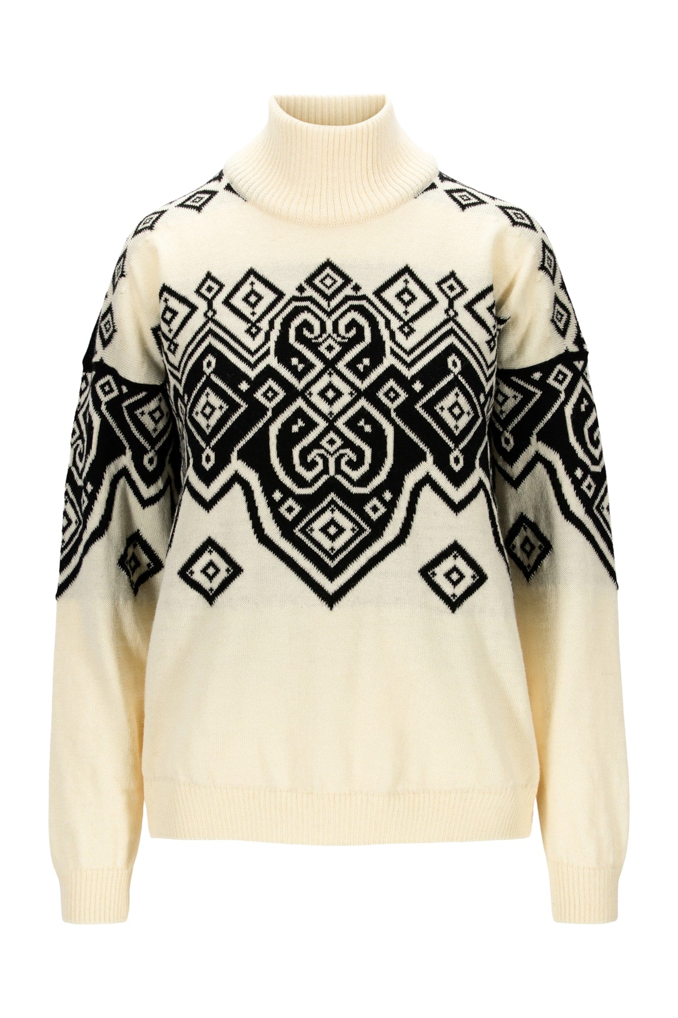 Dale of Norway - Falun sweater | damestrui van Noorse wol White black