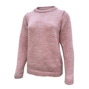 Aran Woollen Mills - B150 | damestrui van soft merinowol Winter Rose