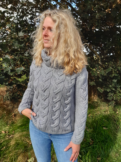 Aran Woollen Mills - B692 | Damenpullover aus Merinowolle