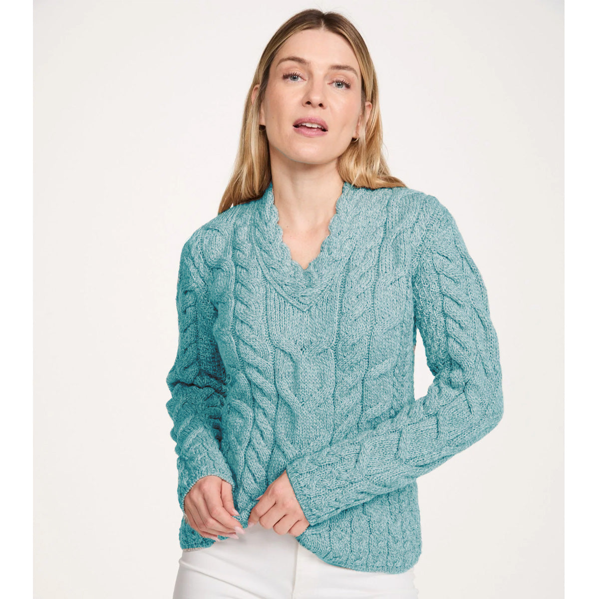 Aran Woollen Mills - B101 | damestrui van supersoft merinowol