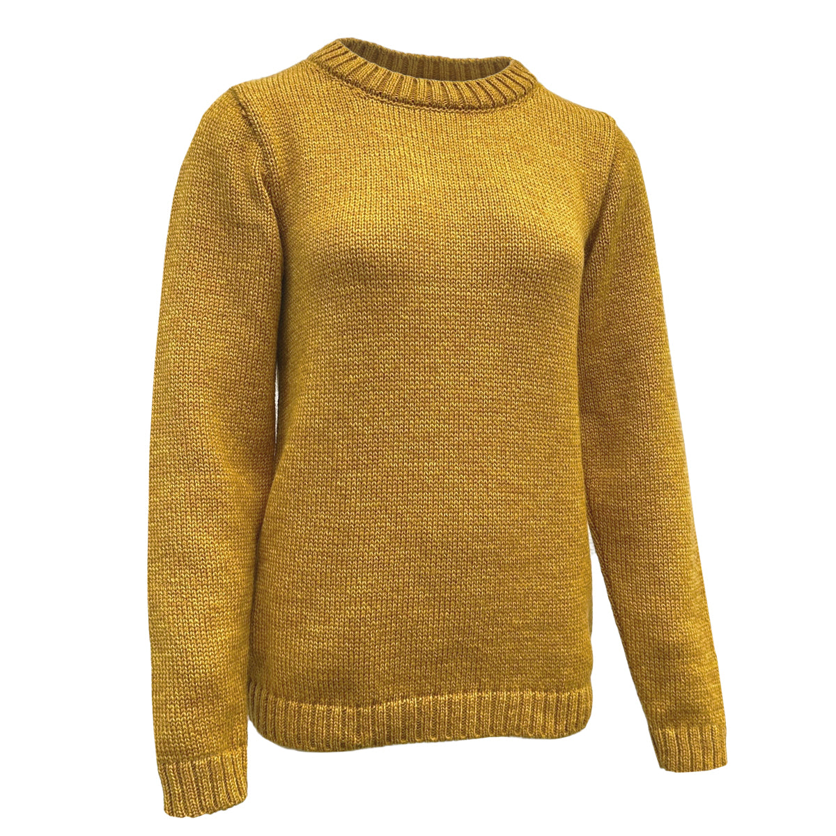 Aran Woollen Mills - B150 | damestrui van merinowol Yellow - 703