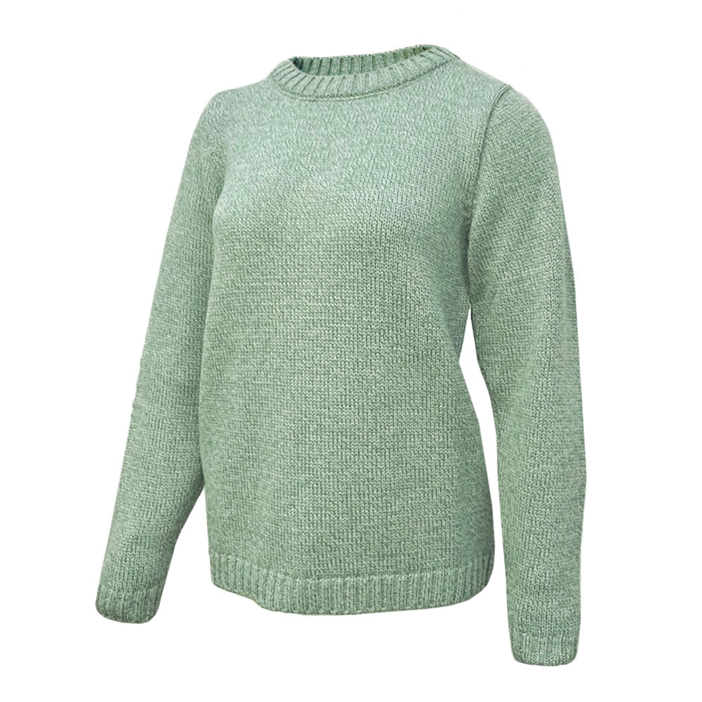 Aran Woollen Mills - B150 | damestrui van merinowol Sea green - 373