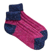 Aran Woollen Mills - R865 Ankle Socks | enkelsokken van wol Fuchsia 37-40