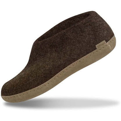 Glerups | schoen met leren zool - chestnut