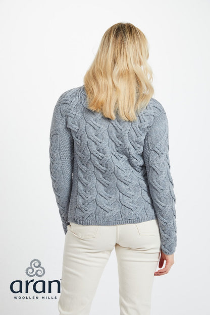 Aran Woollen Mills - B692 | Damenpullover aus Merinowolle