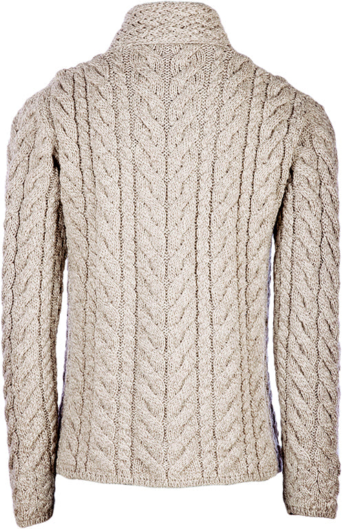 Aran Woollen Mills - B840 | women's sweater merino wool with buttons