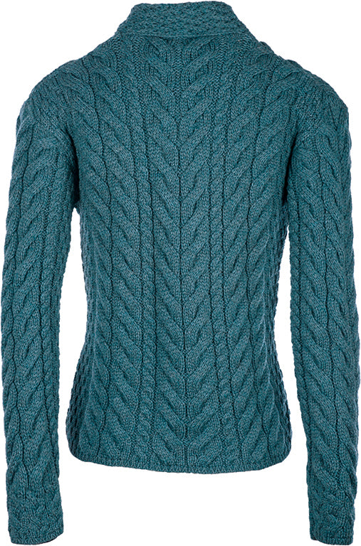 Aran Woollen Mills - B840 | damestrui merinowol met knopen