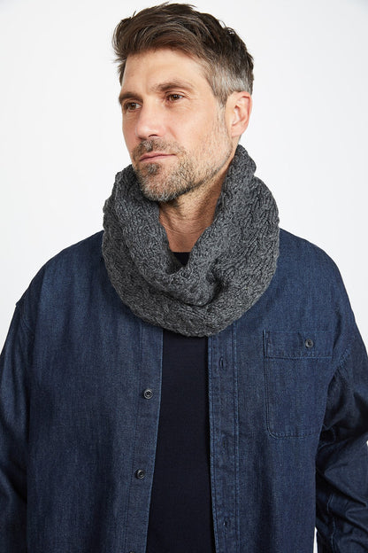 Aran Woollen Mills - B859 | Schlauchschal aus Merinowolle