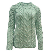 Aran Woollen Mills - B951 | wollen damestrui Sea green