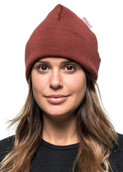 Woolpower - Beanie Classic | muts van merinowol Autumn red