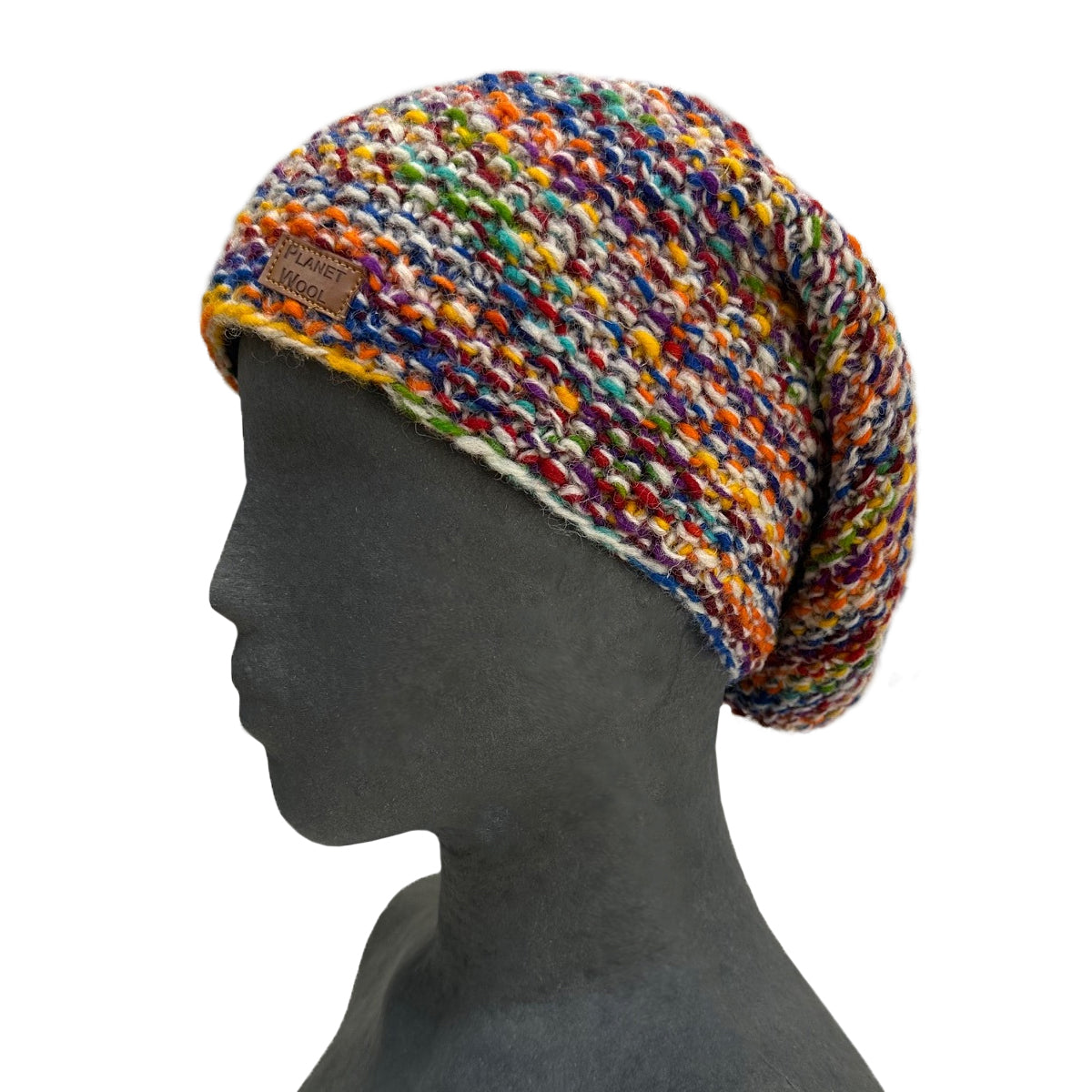 Planet Wool - Beanie long | wollen muts met fleecevoering