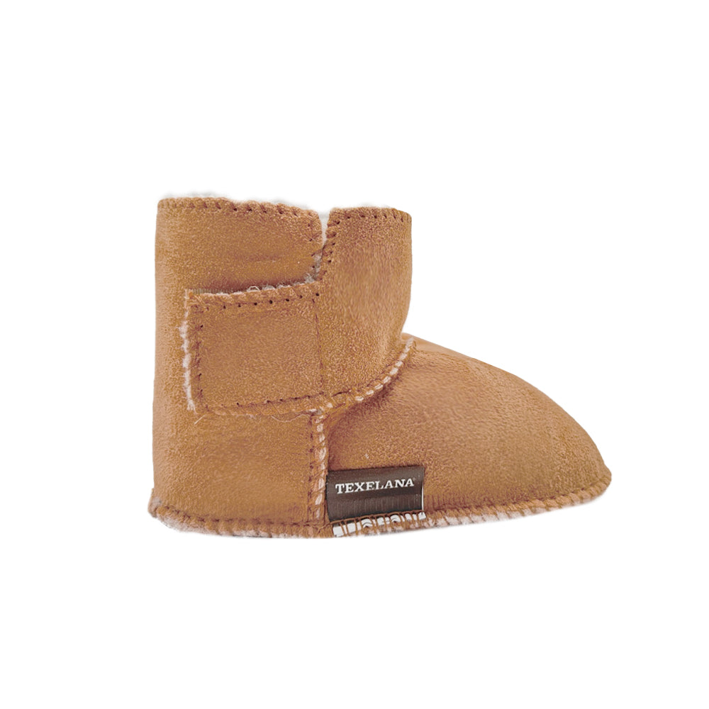 Texelana Soggie | babypantoffel van schapenvacht Bruin