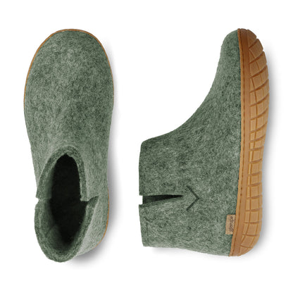 Glerups | ankle boot with rubber sole - moss