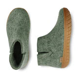 Glerups | enkellaars met rubber zool - moss