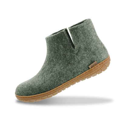 Glerups | ankle boot with rubber sole - moss