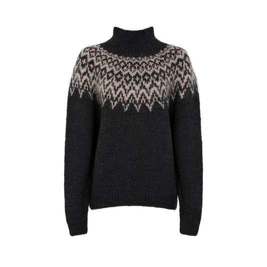 Fuza-Wolle – Che-Che sweater | Damenpullover aus Merinowolle mit Rollkragen