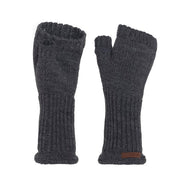 Knit Factory - Cleo | vingerloze handschoenen Antraciet