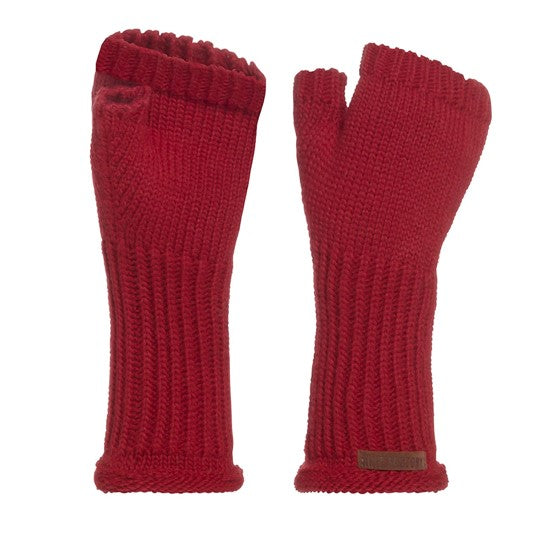 Knit Factory - Cleo | vingerloze handschoenen Bordeaux
