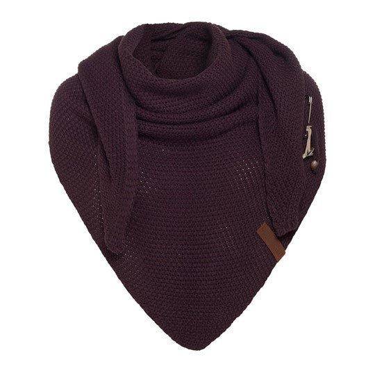Knit Factory - Coco | omslagdoek Aubergine