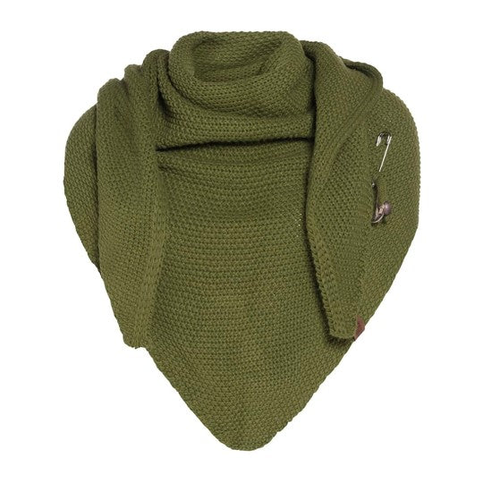 Knit Factory - Coco | omslagdoek Mosgroen