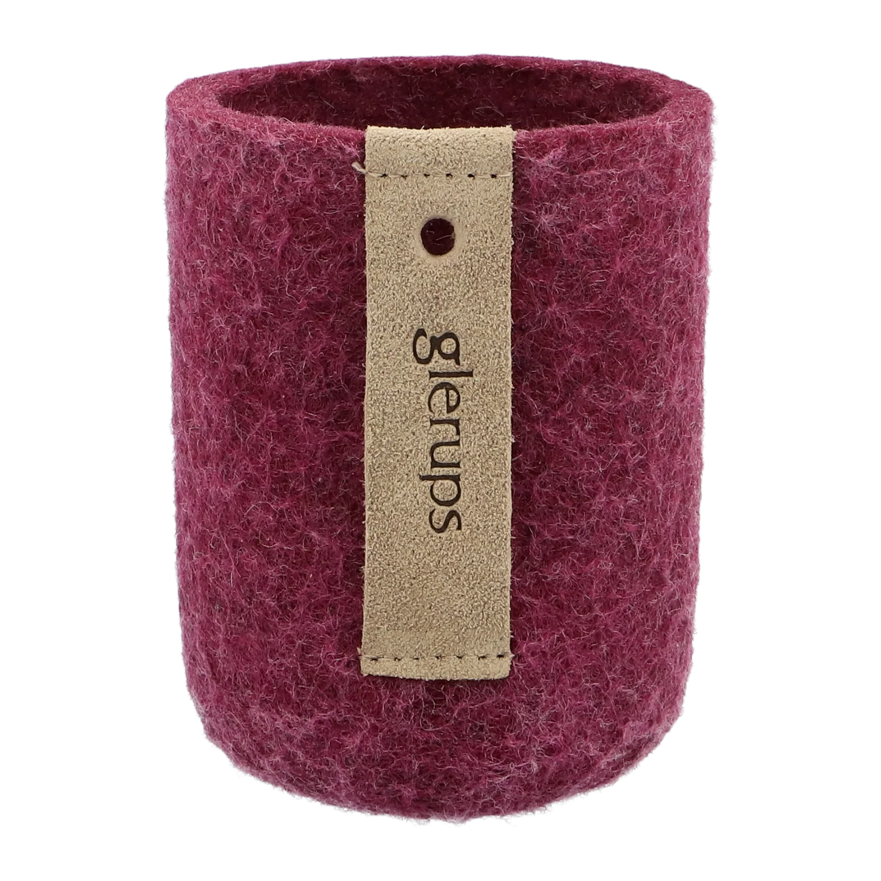 Glerups - Coozie | bekerhouder van gevilte wol Cranberry