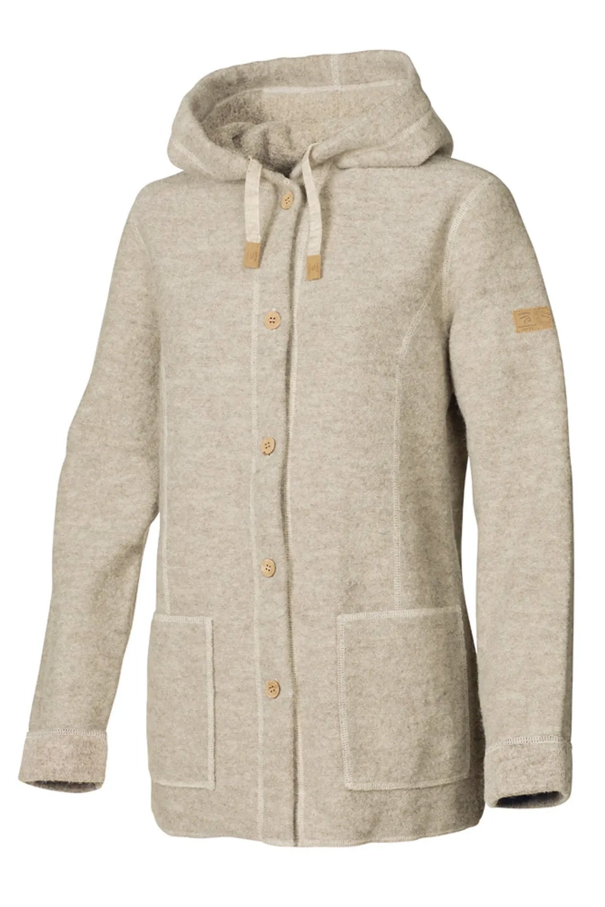 Ivanhoe Knitted in Sweden - NLS Dahlia | wollen damesjas Vanilla sugar