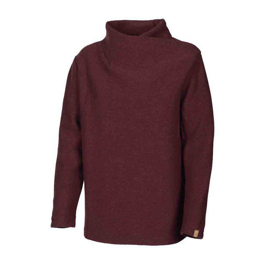 Ivanhoe Knitted in Sweden - GY Elsabo Sweater | wollen damestrui Ruby wine