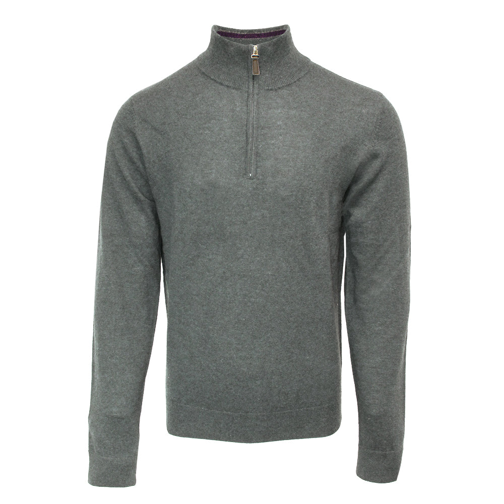 Emerald Style - Halfzip | lamswollen herentrui Pepper
