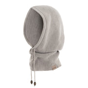 Knit Factory - Evy Colsjaal met capuchon Iced Clay