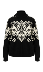 Dale of Norway - Falun sweater | damestrui van Noorse wol Black white