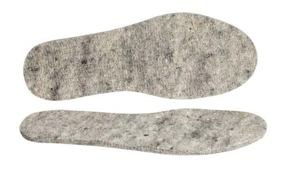Glerups - felt soles | wollen inlegzolen Grey