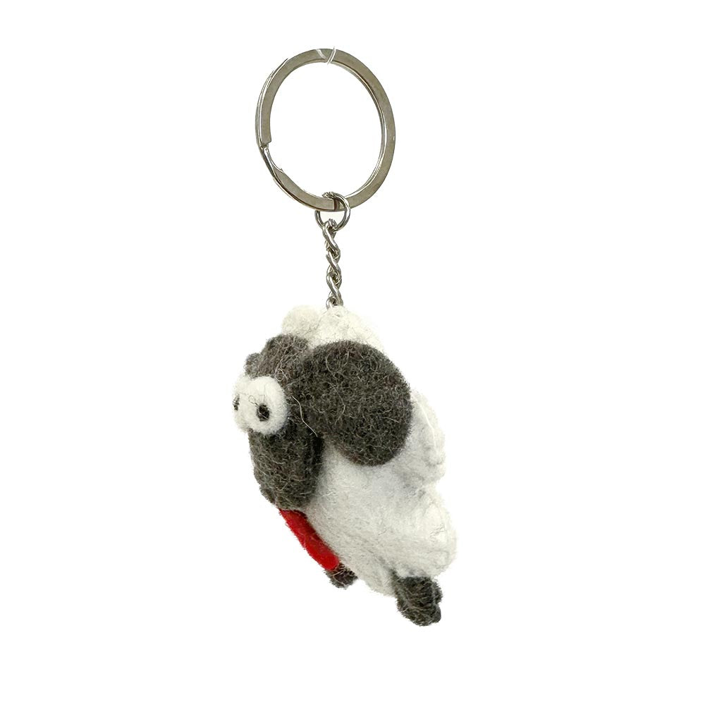 Erin Knitwear - Felt wool sheep heart | wool keychain