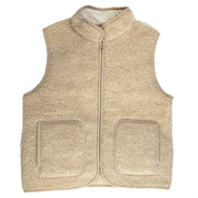 Yoko Wool - Figo Vest | bodywarmer van zachte wol Beige