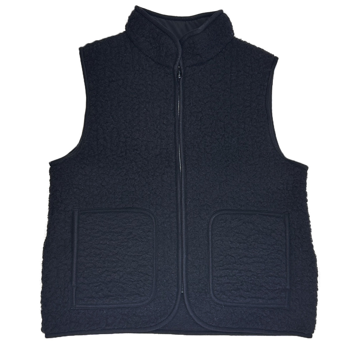 Yoko Wool - Figo Vest | bodywarmer van zachte wol Deep black